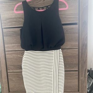 Black and white dress